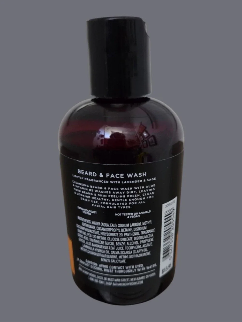 Bath & Body Works Men's Beard & Face Wash with Aloe & Vitamin B5